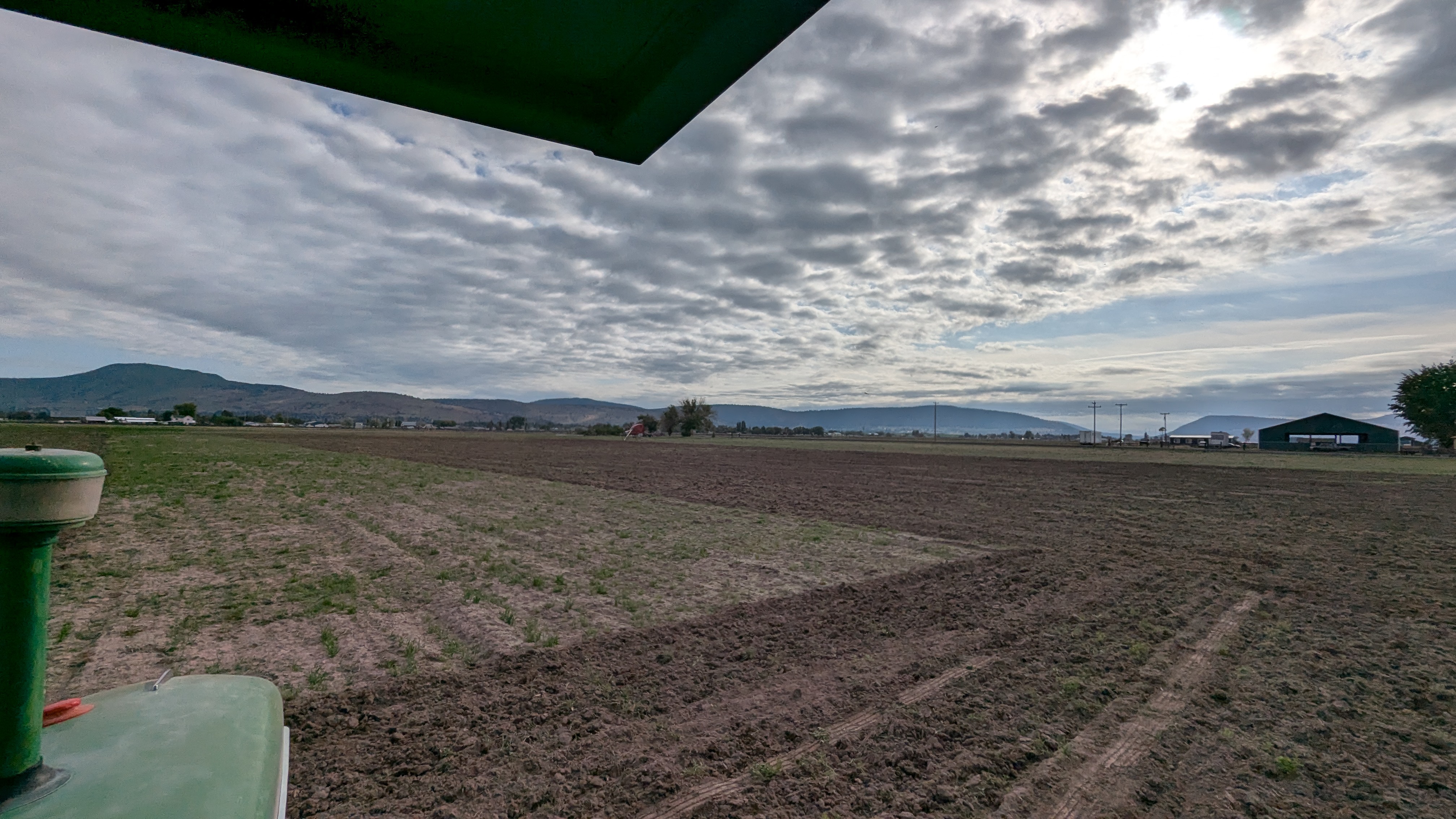 Prepping the field from the tractor — Klamath Basin